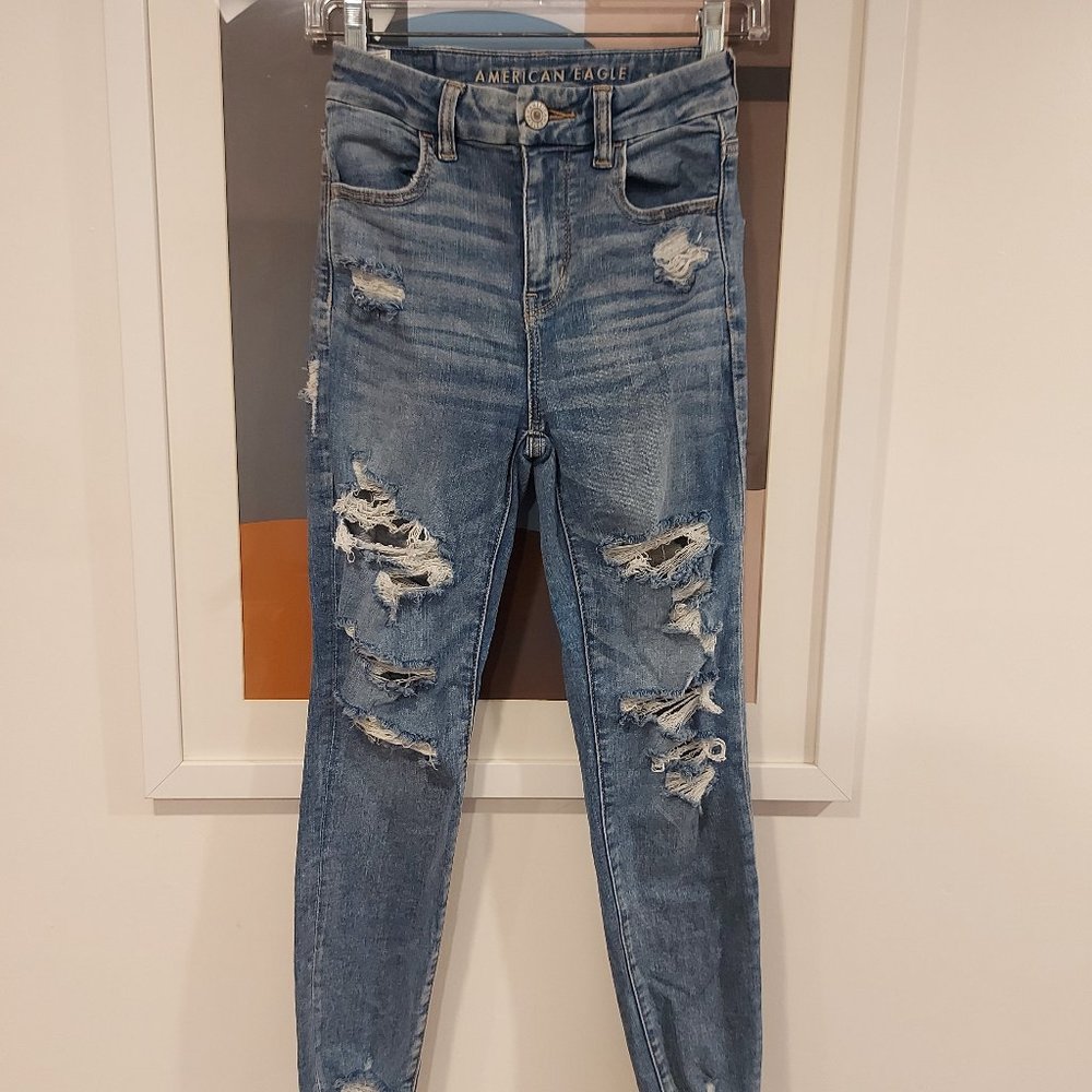 American Eagle Ne(X)t Level Stretch Ripped Jeans